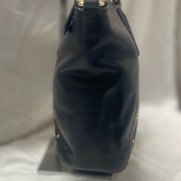 Coach  Rare Black Studded Kelsey Calf Leather Satchel - Picture 7 of 11